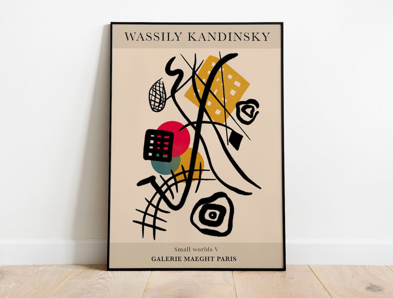 Wassily Kandinsky - Small Worlds V Geometry Poster | Architeg Prints